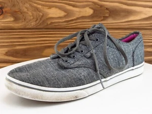 VANS Size 7 Sneaker Gray Fabric Medium   Lace Up Women - Picture 1 of 11
