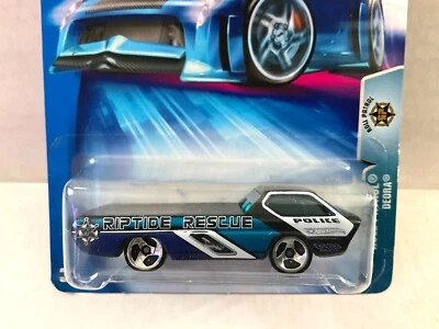 风火轮 DEORA - 2004 滚轮巡逻警车 #199 - 3 辐条车轮。 金属底座 — 第 1/3 张图片