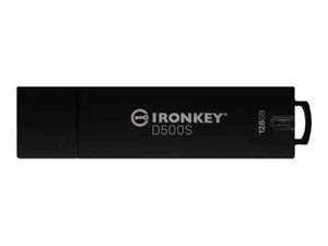 Kingston IronKey D500S USB flash drive encrypted 128 GB USB 3.2 IKD500S/128GB - Picture 1 of 2