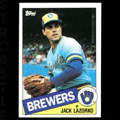 1985 Topps - Jack Lazorko #317 (RC) Milwaukee Brewers ⚾ Baseball Card - Image 1 of 3