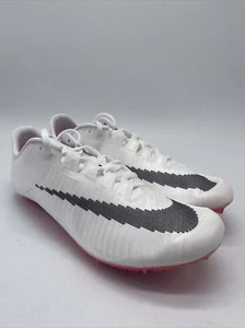 Nike Zoom Ja Fly 3 Track Cleats White Pink DM2338-100 Men’s Size 9.5 - Picture 1 of 5