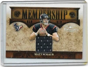 LOTE DE {4 } CARTAS DE CAMISETA USADAS DE JUEGO AUTÉNTICAS DIFERENTES MATT SCHAUB - Imagen 1 de 4