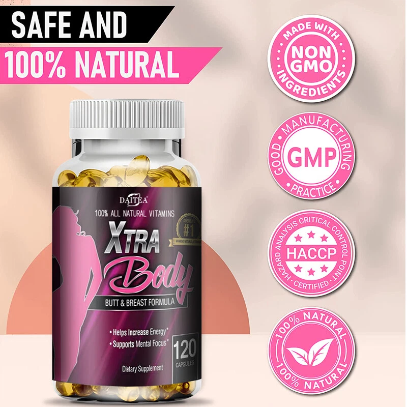 DAITEA Xtra Body - Pueraria Mirifica - Po- Und Brustvergrößerung, Hormonhaushalt
