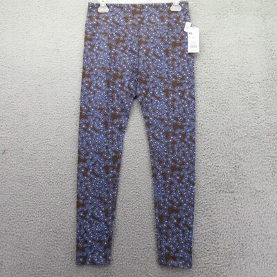Leggings Wild Fable Women's M High-Waisted Classic Dark Brown Floral MSRP: $12 - Image 1 of 4