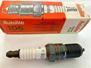Copper Resistor Autolite 106 Spark Plug pack of 1 NEW & FREE SHIPPING!! - Picture 1 of 2