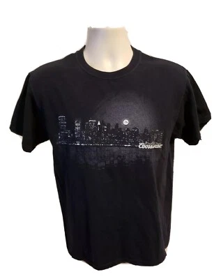 Coors Light City Building in the Night Adult Medium Black TShirt - Image 1 of 4