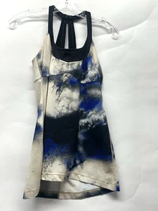 Camiseta sin mangas Lululemon Mujer Talla 8 Multicolor Azul Negro Scoop Me Up (B5) - Imagen 1 de 3