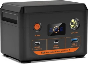 Banco de alimentación portátil Powkey 96Wh Power Station 30000mAh Powerbank PD 100W ayuno - Imagen 1 de 8