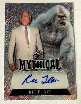 Ric Flair 1/1 签名 2024 叶异国情调的神话摔跤雪人 — 第 1/2 张图片