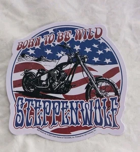 Steppenwolf Born To Be Wild Aufkleber/Sticker Lizenziert Neu Amerikanische Flagge/Chopper - Bild 1 von 3
