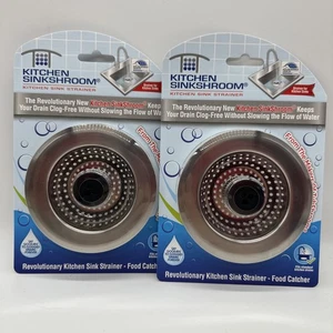 (2) Fregadero de cocina revolucionario fregadero colador zueco sin tacos de acero inoxidable - Imagen 1 de 3