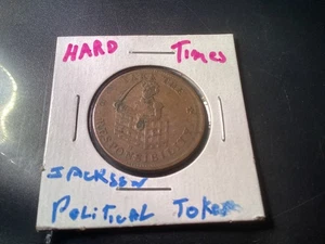 Anti Andrew Jackson Political Hard Times Medaille Donkey Jackass HT-70 PCGS MS64 - Bild 1 von 4