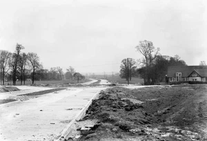 Western Avenue under construction Hillingdon Circa 1934 Historic Old Photo - Foto 1 di 1