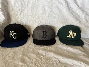 LOT of New Era 59FIFTY MLB fitted hats (size 7 3/8) USED - Picture 1 of 9