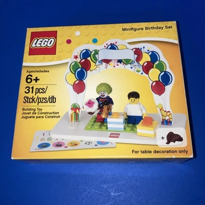 Lego Temporada Minifigura Cumpleaños Set 850791 Viñeta Payaso Niño Pastel Globos Foto 1 de 4