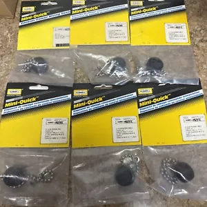 6-pack Of Mini-Quick HUBBELL Female Dust Cap Fits 2-5 Wire Female Devices Plugs - Picture 1 of 3