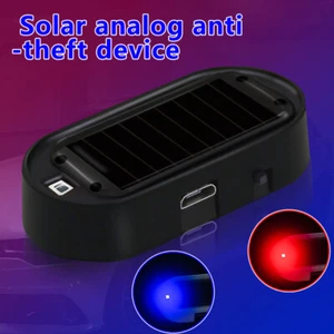 Car, Van, Caravan - RED/BLUE Fake Security - Solar Powered Dummy Alarm, Wireless - Picture 1 of 9