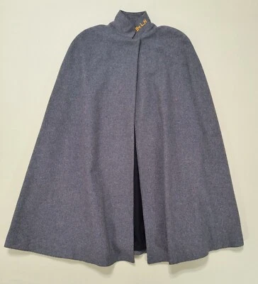Винтажная одежда медсестер Bruck's синяя серая шерсть с синей подкладкой униформа плащ - Изображение 1 из 4