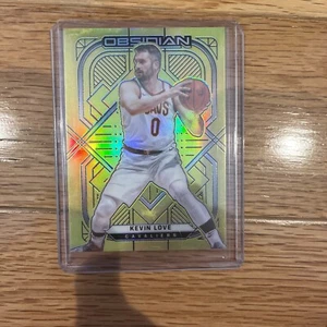 2020-21 Obsidian Asia TMall KEVIN LOVE GOLD YELLOW FLOOD CLEVELAND CAVS #110 - Picture 1 of 4