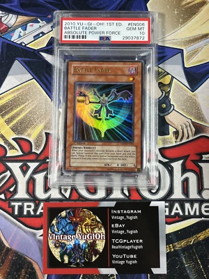 Yugioh PSA 10 Battle Fader ABPF-EN006 1st Edition Ultra Rare - Image 1 of 4