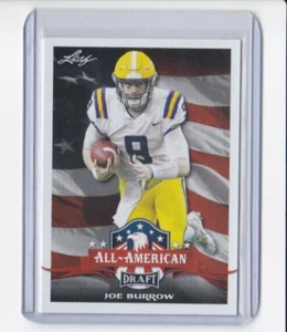 JOE BURROW 2020 LEAF DRAFT FOOTBALL ALL-AMERICAN ROOKIE CARD-SHIPS FREE - Picture 1 of 24