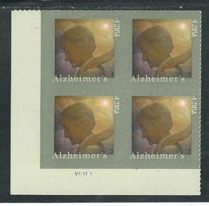 Scott #4358...42 Cent...Alzheimer's...Plate Block - Picture 1 of 1