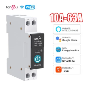 10-63A Wifi Smart Circuit Breaker 1P Remote Control Din Rail Home Tuya Switch / - Bild 1 von 16