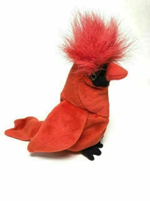 Ty Beanie Babies Mac The Cardinal Plush Toy