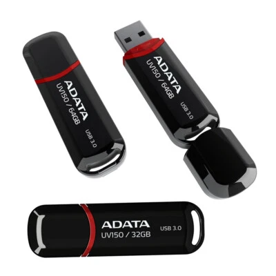 ADATA USB Gen1 Flash Drive Memory 8GB-512GB Thumb Stick Storage Device UV150 - Image 1 of 4