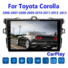 9" WIFI USB Car Stereo Radio Android/Apple CarPlay For 2008-2012 Toyota Corolla