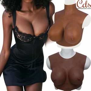 Silicone Breast Forms Fake Breast Boobs Crossdresser Plate Drag C-G Cup - Picture 1 of 21