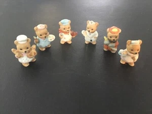 Homco 6 Piece  occupational Bears figurines #8820 - Picture 1 of 8