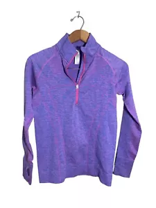 Ivivva The Fastest Zip Pullover Jacke Mädchen 14 Daumenlöcher Spacedye lila pink - Bild 1 von 5