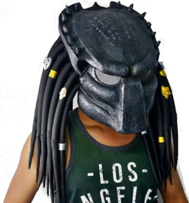 Halloween Alien Predator Full Face Latex Mask Helmet Cosplay Costume Party Prop - Image 1 of 2