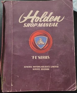 1956  HOLDEN SHOP  MANUAL - FE SERIES  - Picture 1 of 4