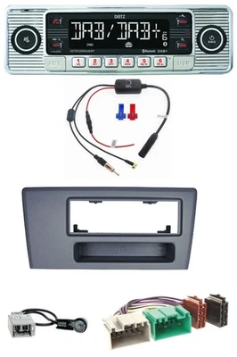 Dietz DAB USB MP3 Bluetooth Autoradio für Volvo S60 S70 C70 V70 00-03 dunkelgrau - Bild 1 von 4
