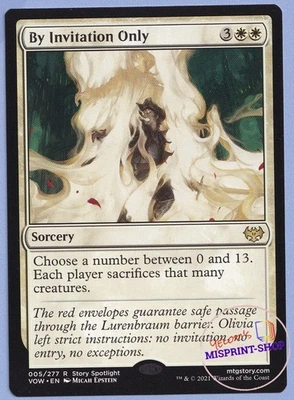 By Invitation Only Mtg MISPRINT. Missing Holostamp - Imagen 1 de 3