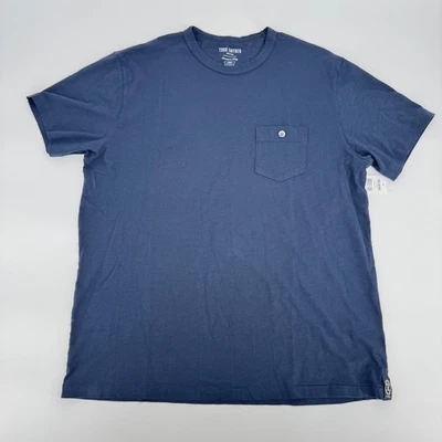 Camiseta Todd Snyder New York Homespun Jersey Bolsillo Slub Original Azul Marino Grande Foto 1 de 4