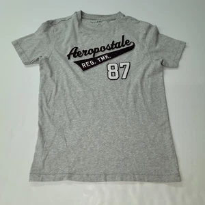 Camiseta Aeropostale Mujer XS Gris Manga Corta Gráfico Apliques Reg Tmk 87 - Imagen 1 de 9
