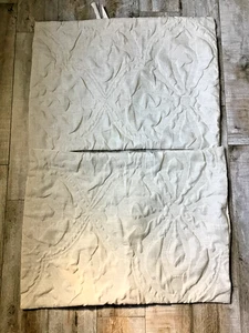 2 Piece Lot Peri Home Ivory "Boho look" standard pillow shams - Picture 1 of 4