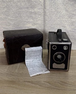 Balda ROLLBOX Vintage Kamera (1930er) mit Tasche & Beipackzettel - Bild 1 von 6