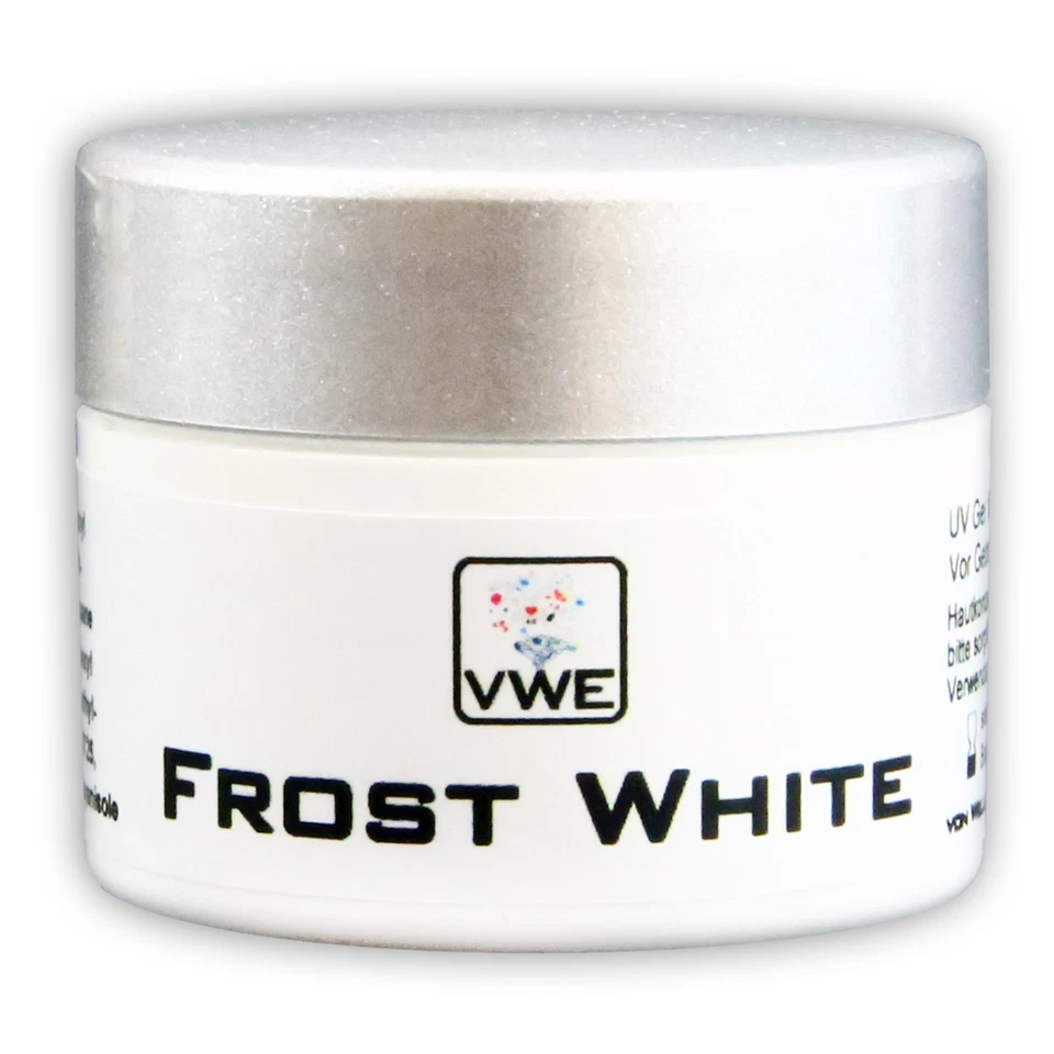 VON WELLEAN EIGENART Gel UV French Manicure Gel Flux Frost Bianco, 15 ml (GFFY15)
