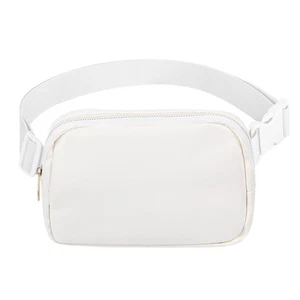 Große Kapazität verstellbare PU Hüfttasche glatter Reißverschluss Crossbody Sling Bag - Bild 1 von 7