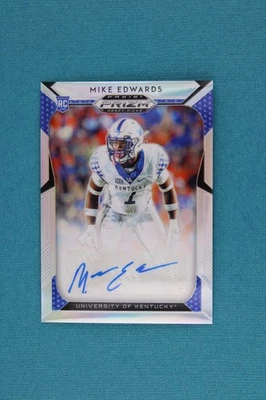 Mike Edwards | 2019 Panini Prizm Draft Picks #299 Draft Picks Silver Auto | NM+ - Image 1 of 2