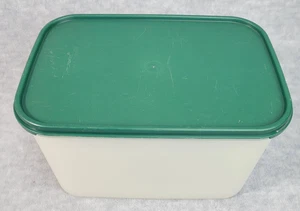 Contenedor de almacenamiento Tupperware #18488-1 Modular Mate 27,5 taza #3 con tapa verde - Imagen 1 de 10