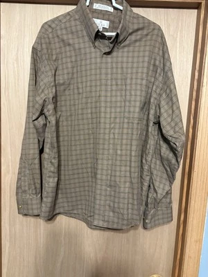 Camisa de vestir para hombre Enro sin sarga sin hierro 100 % algodón manga larga XL Foto 1 de 4