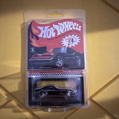 Chevrolet Custom Corvette 2022 Hot Wheels RLC - negro 1968 # 4433/30000 Foto 1 de 2