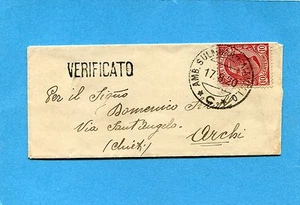 1920 AMB.SULMONA-CAIANELLO /C guller su c.10 LEO.difettoso su minibusta (244940) - Imagen 1 de 1