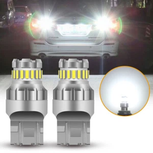 7443 / 7440 LED White Reverse Brake Tail Stop Parking High Power 14W Light Bulbs - Picture 1 of 11
