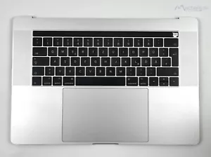 ✅ Topcase Tastatur DE Trackpad + Akku 15“ MacBook Pro A1707 2016 2017 Silber - Bild 1 von 10